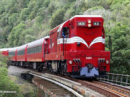 kapiti pullman train gorge bridge