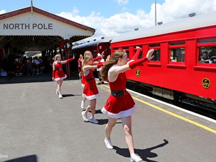 North pole express leaving north pole