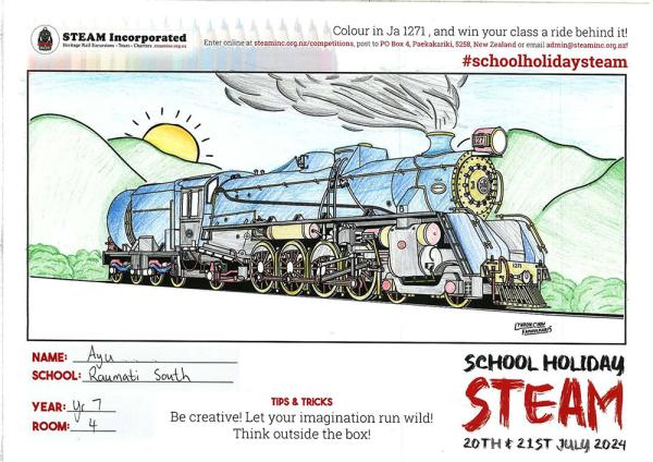 Steam train Wellington 