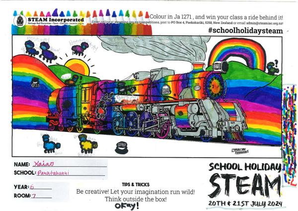Wellington steam train ride competition entry