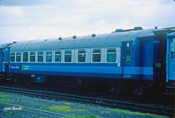 buffet car AB3534 in Auckland 1997