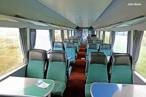 railway carriage  saloon interior