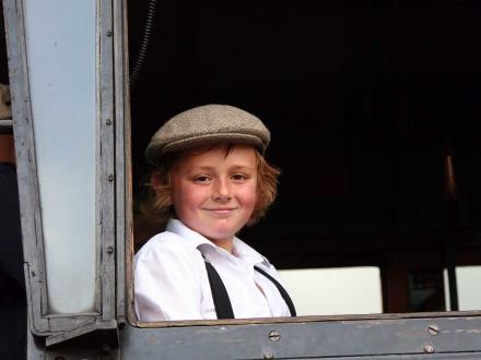 steam engine cab youngster