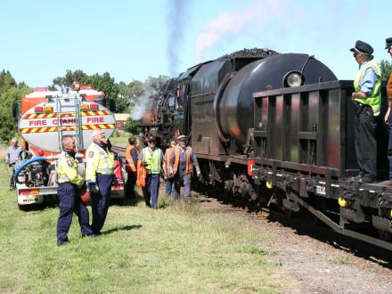 steam engine watering