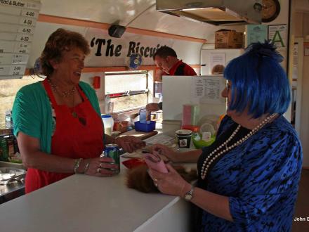 train buffet car counter
