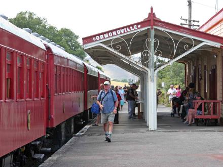 vintage train railway station ormondville