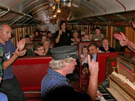 Jazz train piano car