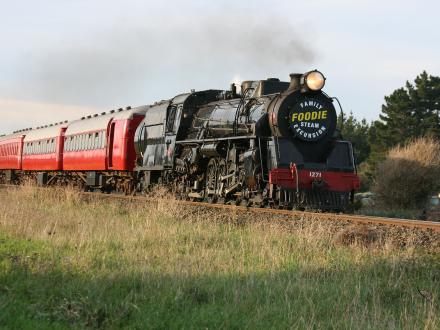 foodie steam train manakau