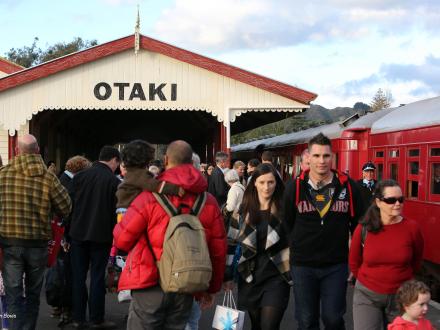 otaki train ride passengers