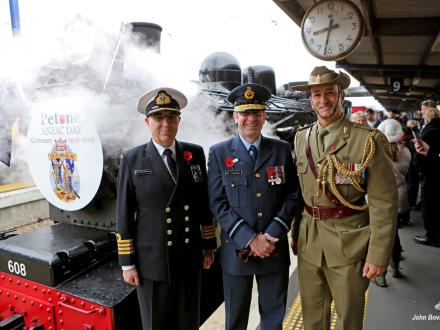 defense trio anzac train