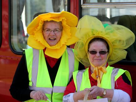 cancer volunteers train trip