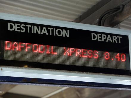express train departure sign wellington