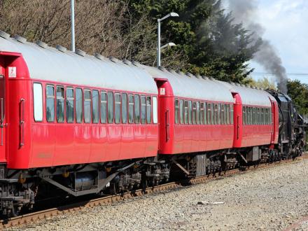 red carriage heritage express train