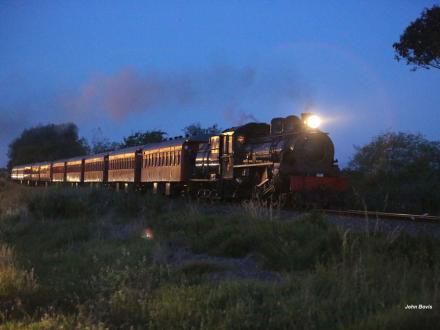 express train journey night ohau