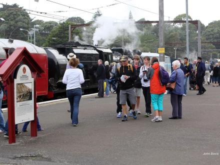 heritage train trip steam engine paekakariki