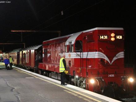 train journey night paekakariki