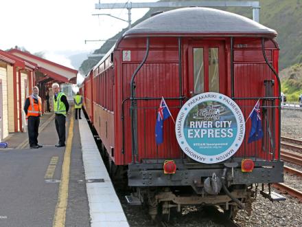 river city express tran name board